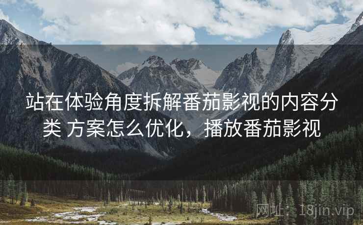 站在体验角度拆解番茄影视的内容分类 方案怎么优化，播放番茄影视