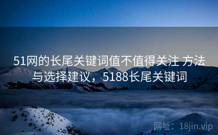 51网的长尾关键词值不值得关注 方法与选择建议，5188长尾关键词